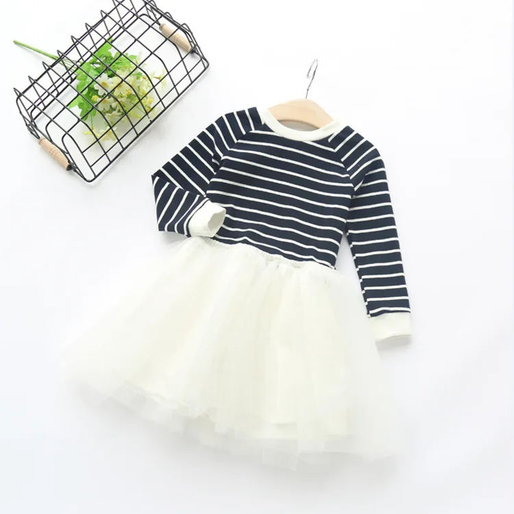 Girls Spring Fashion Princess Dresses Kids Cotton Lace Wedding Party Dress For Baby Cute | Детская одежда и обувь