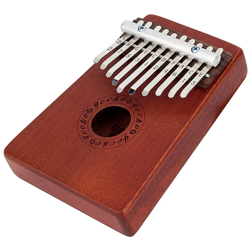 JDR Kalimba Mbira Sanza 10 клавиш большой палец пианино карманный размер начинающих дружественных поддерживающая сумка и клавиатура музыкальный инструмент
