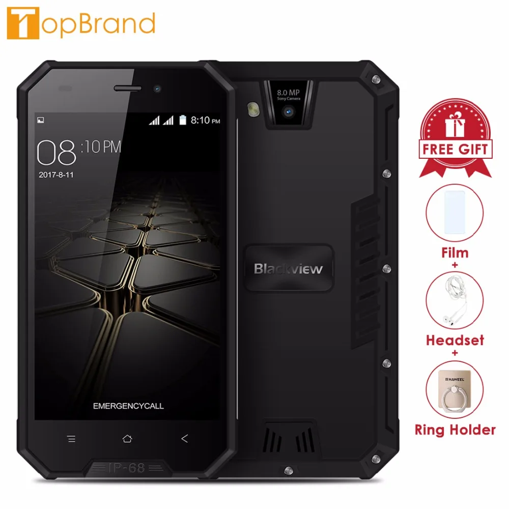 Blackview BV4000 PRO смартфон IP68 Водонепроницаемый mt6580a четыре ядра 4 7 дюймов Android 0