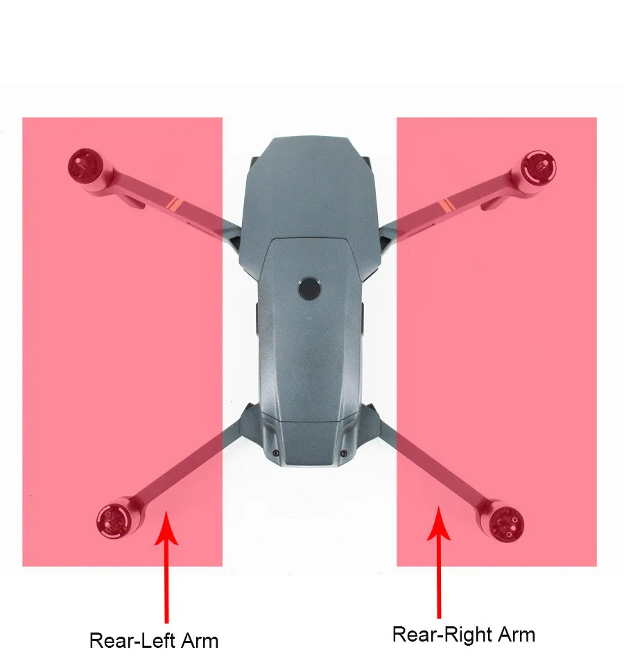Original 1pc Replacement Rear left/Right Motor Arm Back Drone with Repair Part for DJI MAVIC PRO Accessories | Электроника