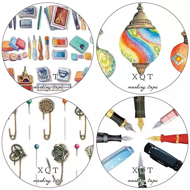 2016 новое поступление ручка/Турции свет 7 м Васи Бумага скотч малярный Стикеры s