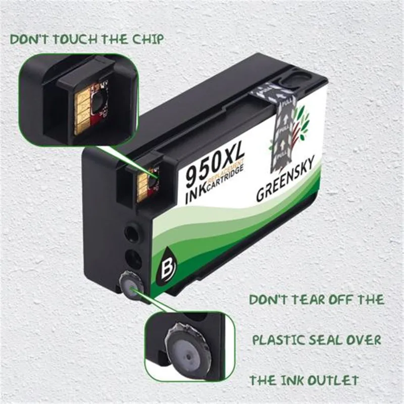GREENSKY 4 шт./компл. картридж с чернилами для hp 950XL 951XL Office Pro 8610 8620 8630 8640 8660 8615 8625 Officejet