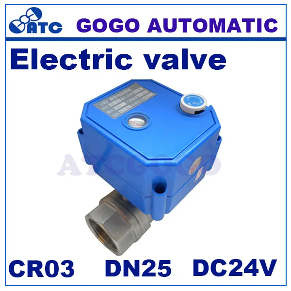 CWX-25S DN25 1 &quotbsp 2 way SS304 электрический/моторизованный шаровой клапан с ручным