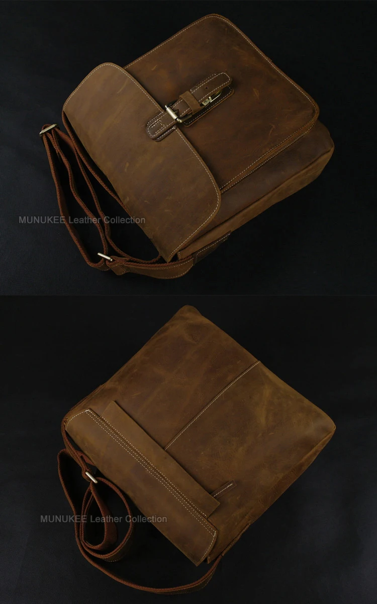 Популярная винтажная сумки-почтальонки из натуральной кожи мужская кожаная