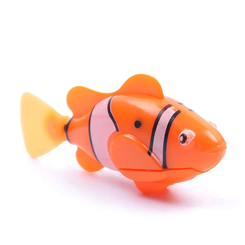 orange 1 шт. пластиковая активированная игрушка Роботизированная Игрушка для домашних животных подарок для купания для аквариума Украшение Декор невероятно детальная имитация рыбы Лидер продаж - Цвет: orange