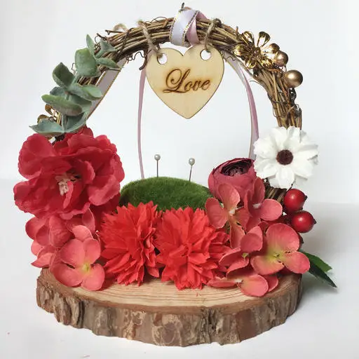 Ring bearer F 1 шт., креативное лесное гнездо для помолвки, помолвки, свадьбы, с именем, деревенский цветок, обручальные кольца, коробки, кольцо, подушка, цветок - Цвет: Ring bearer F