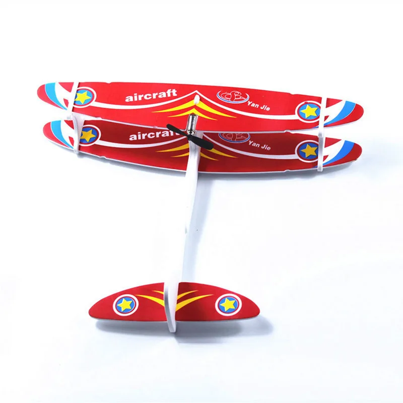 DIY Biplane Glider с питанием от пены перезаряжаемый Электрический летательный аппарат