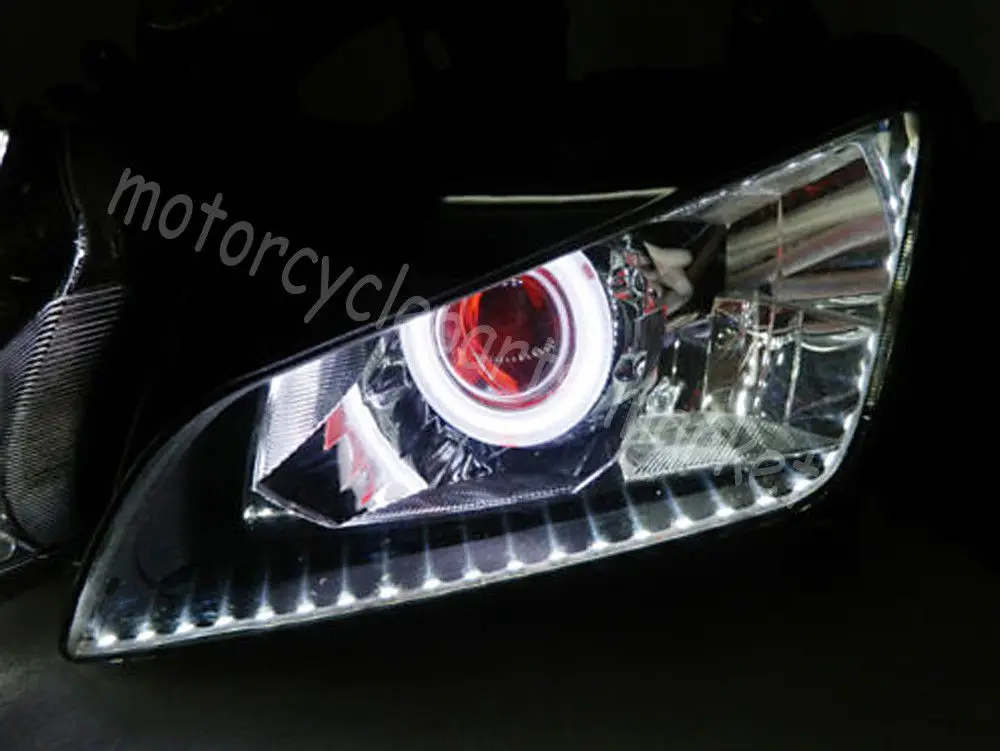 Проектор в сборе HID фара белый ангел красный демон глаза для Honda CBR1000RR CBR 1000 RR 2004-2007 2006 2005