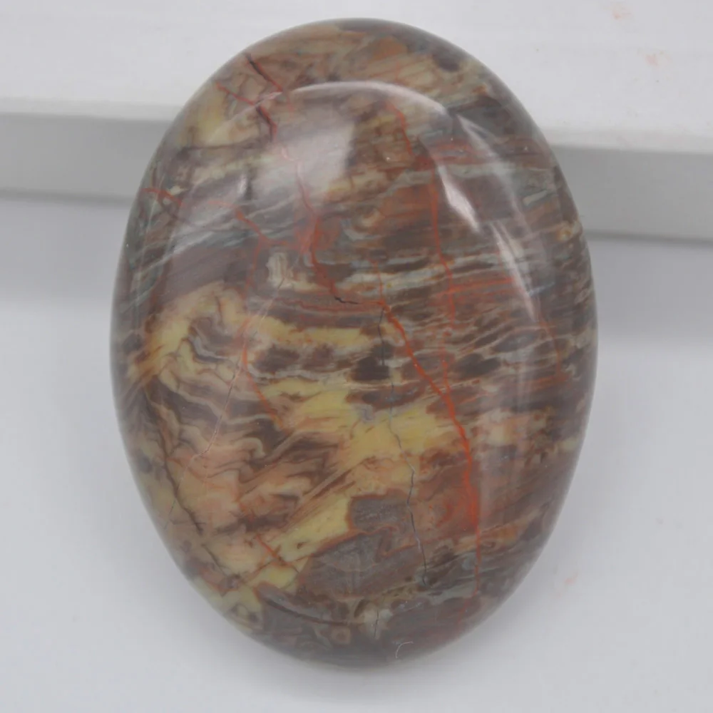 Serpeg Giante Jasper 40x30 мм Опал/кварц/Родонит/тигровый глаз/содалит/Лапис/камень/Песчаник/авантюрин/камень Сердолик Овальный Кабошон кабина драгоценный камень 1 шт - Цвет: Serpeg Giante Jasper