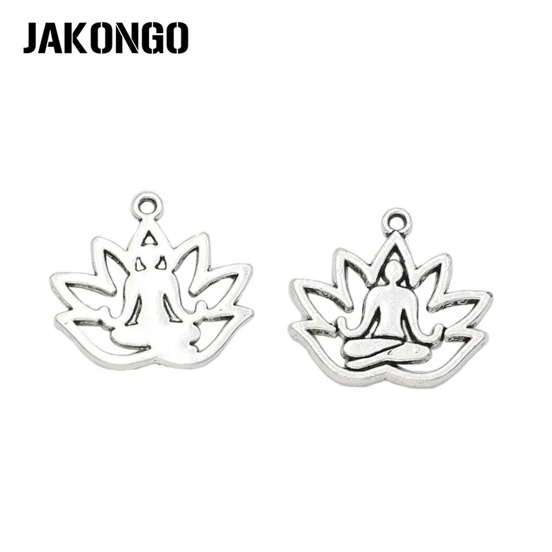 JAKONGO антикварные посеребренные подвески для йоги аксессуары изготовления
