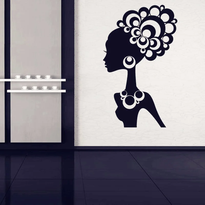 Настенные виниловые наклейки с этническими кругами и людьми художественные