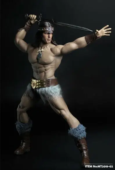 head body clothing 1/6 Kaustic пластырь Конан голова лепить Arnold vision с одеждой MT2018-02 модель для 1" мышцы M35 мужской тела - Цвет: head body clothing