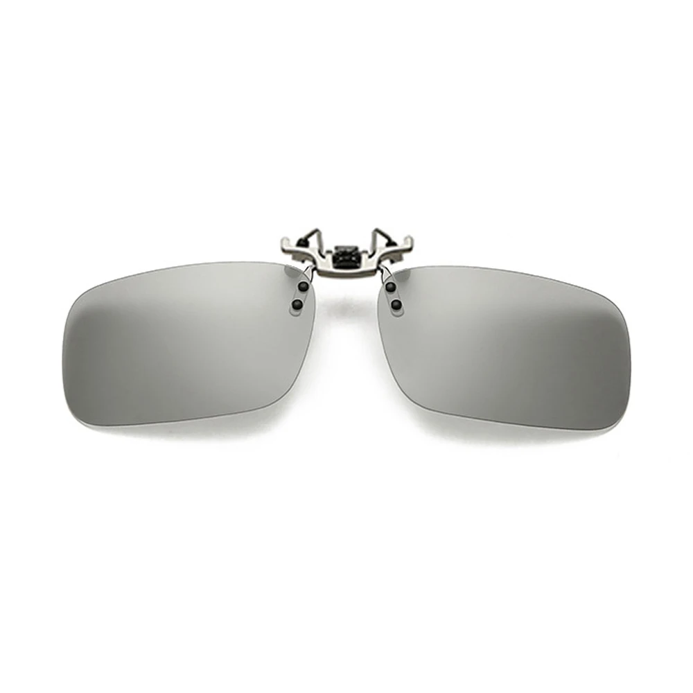 B-Photochromic Lens Мужские флип-клипса на фотохромные поляризованные солнцезащитные очки для женщин, очки для ночного вождения с желтыми Поляризующие очки от солнца - Цвет: B-Photochromic Lens