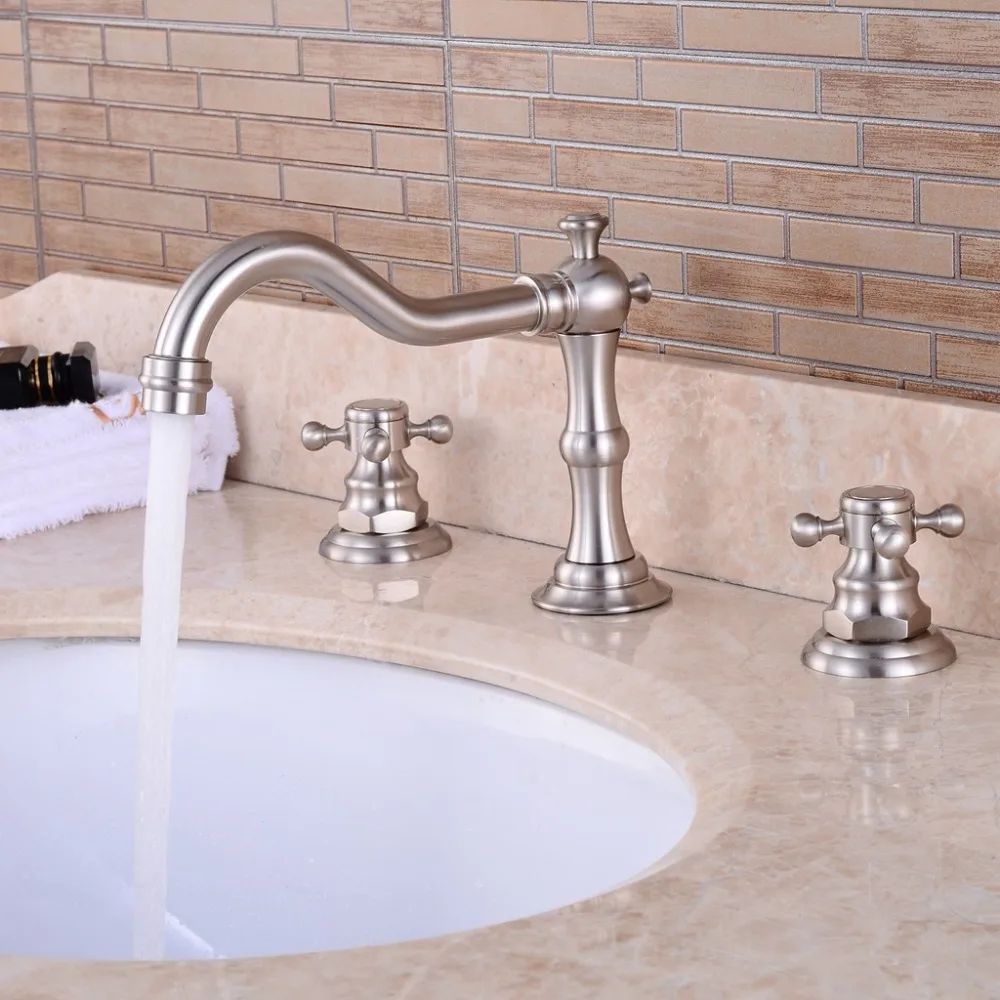 Смеситель для раковины в ванной комнате с 3 отверстиями|Смесители бассейна| |