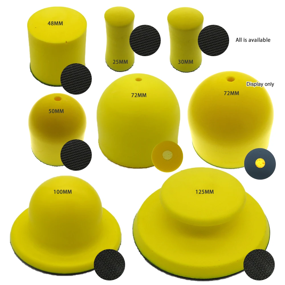 

72mm Center Water Feed Disc Hand Pad PSA Hand Sanding Block Abrasive Tools