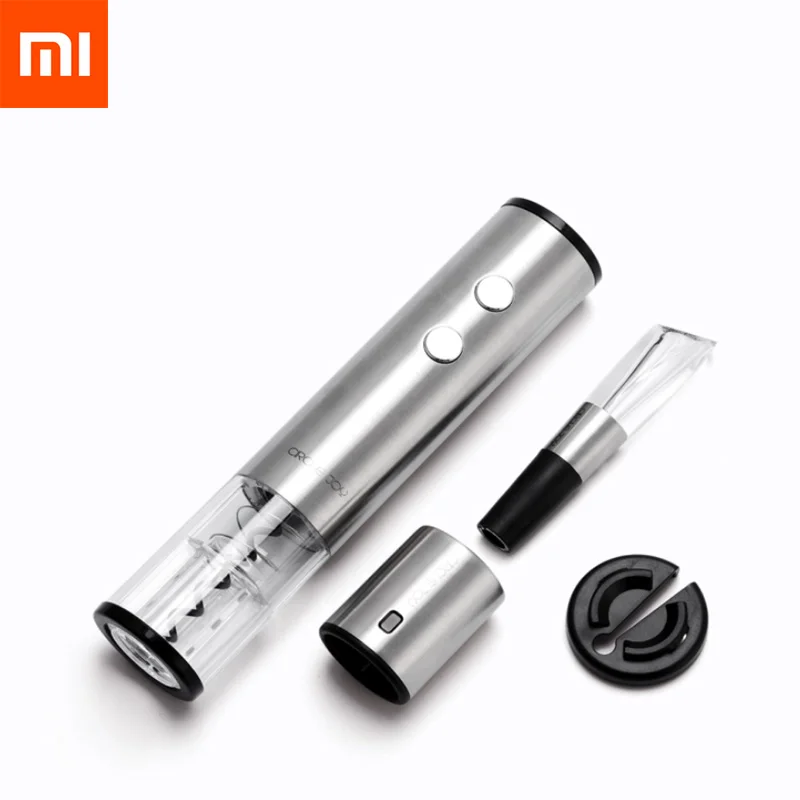 Oringnal Xiaomi Mijia Circle Joy электрическая открывалка для бутылок из нержавеющей стали Электрический штопор фольга резак база пробки 4 в 1 подарочная коробка