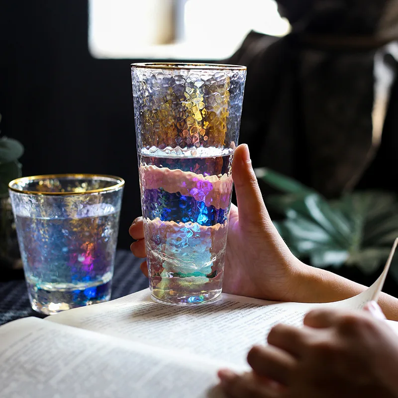 Creative Gold-plated Glass Cup Daily Water Ornaments Home Decoration Multi-Color Crafts Students Personality Gifts | Дом и сад