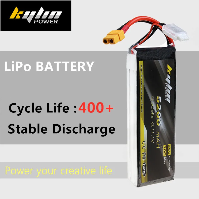 Lipo батарея 3S 11 1 V 5200mAH 35C/70C Максимальная большая емкость RC дроны самолет высокая