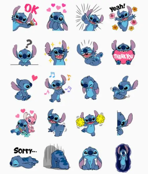 Бесплатная доставка 40 шт/1 Набор Lilo & Stitch kawaii канцелярские наклейки для