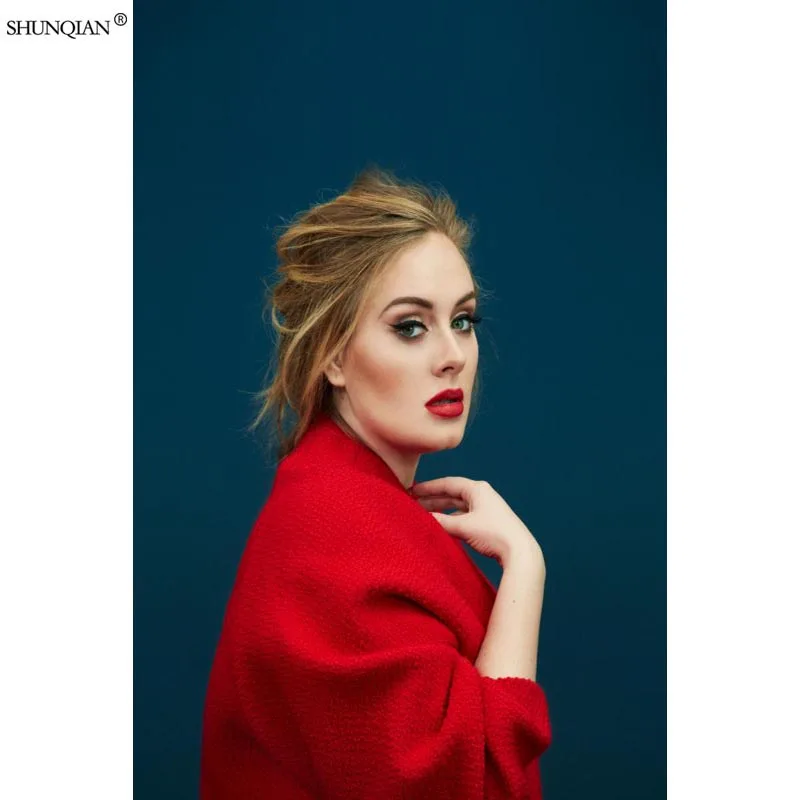 Adele постер из шелковой ткани печать плаката ткань плакат пользовательские Атлас
