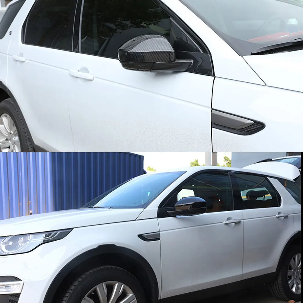 1 пара заднего вида зеркало крышки для Land Rover Discovery Спорт Jaguar F Pace подходит XF