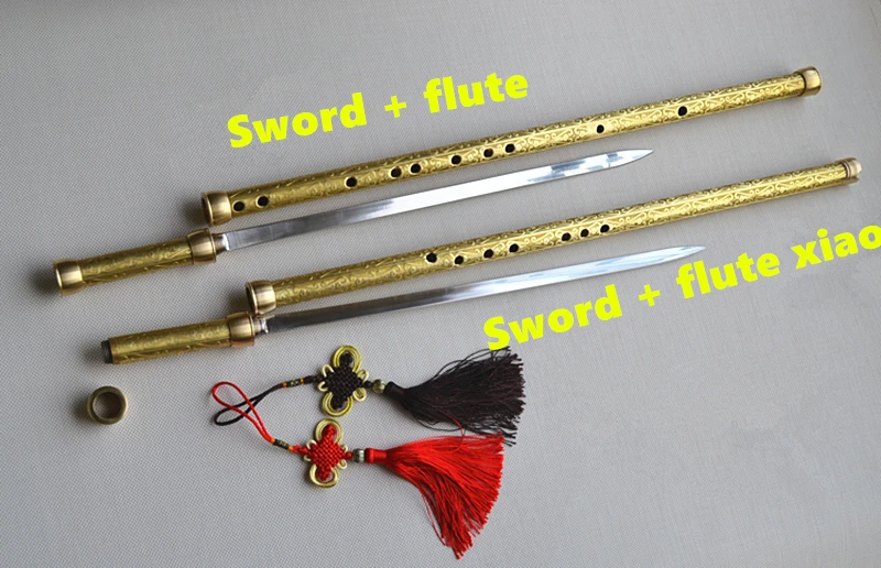 Флейта из латуни C Key + меч Tai Chi профессиональное оружие для самообороны|metal