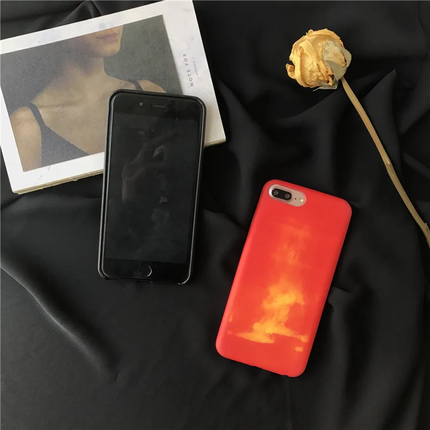 Смешно Touch it Case! горячая индукции тепловой обесцвечивание мобильного телефона Case
