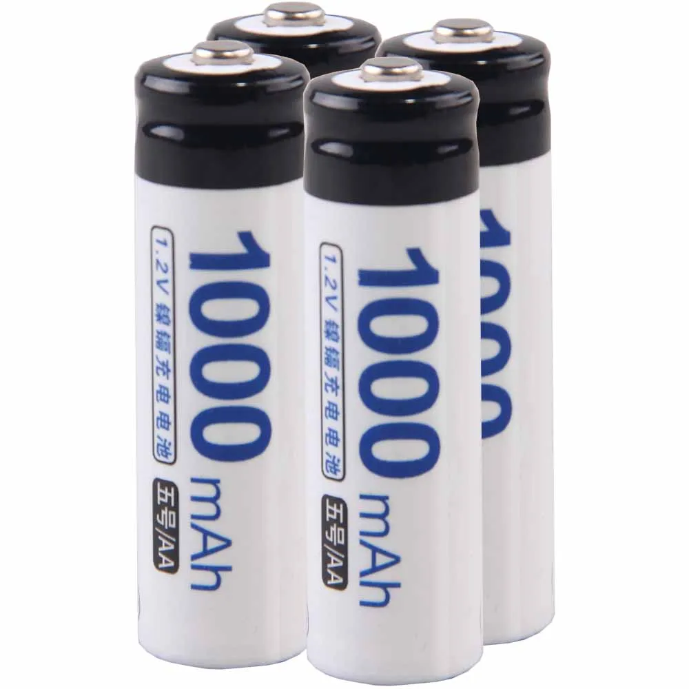 Самая низкая цена 4 шт АА батареи 1 2 в перезаряжаемые 1000 mAh nicd Батарея для