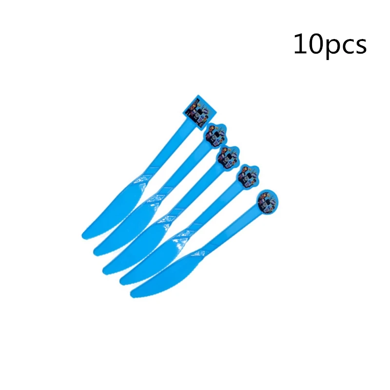 Knives 10pcs 10 шт./партия, вечерние товары «мстители», бумажная чашка, мультфильм, день рождения, для украшения детского душа, тематическая вечеринка для детей, девочек и мальчиков - Цвет: Knives 10pcs