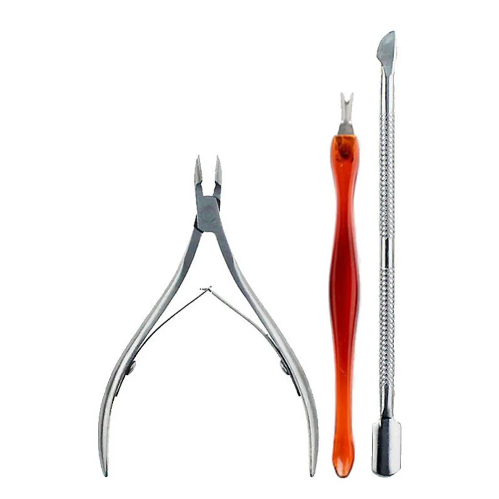 Женские Модные маникюрные инструменты 3 шт набор инструментов для ногтей толстых