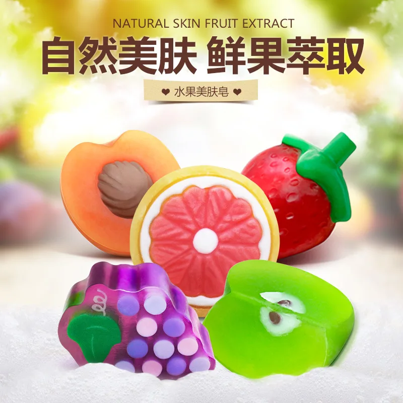 1 шт. фруктовое Мыло для лица с эфирным маслом ручной работы очищающее масло