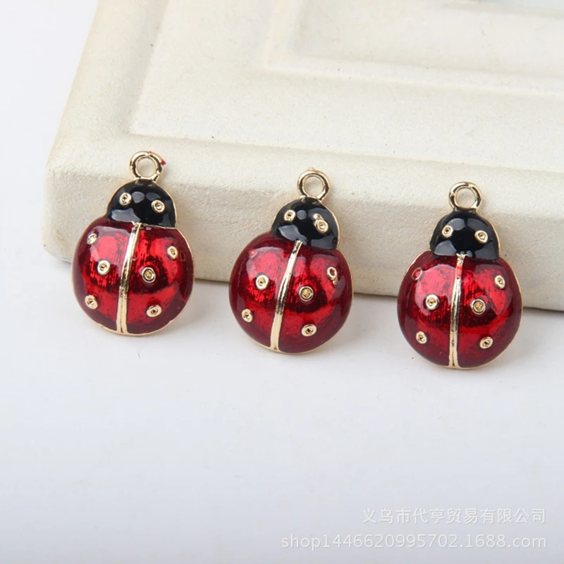 2 шт. женские серьги подвески божья коровка|be charm|drop charmcharm charm |