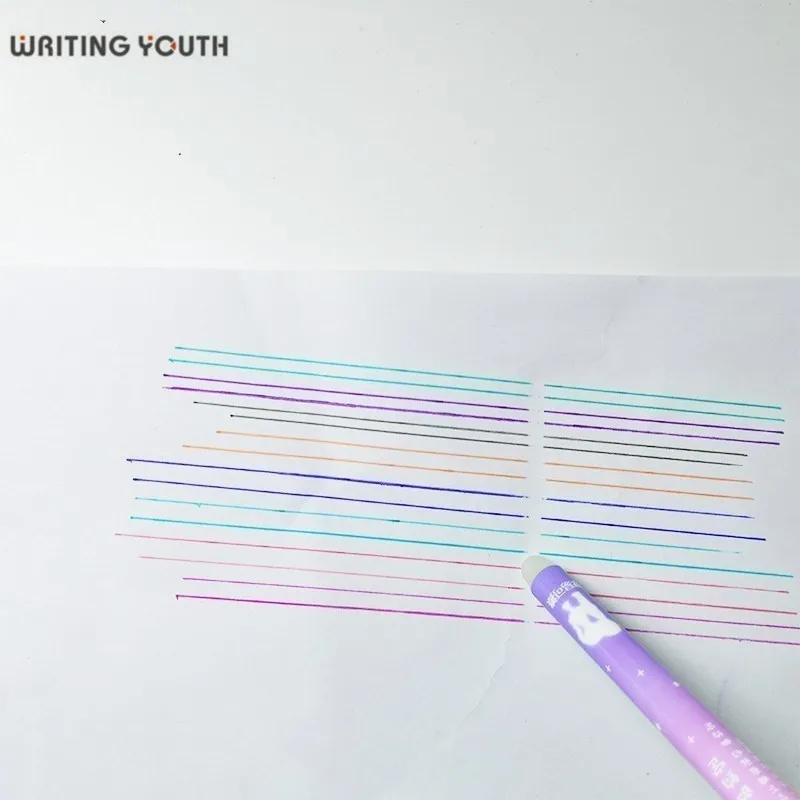 10 шт./компл. Новая Луна Снежинка синие/черные чернила 0 38 мм стираемая ручка |