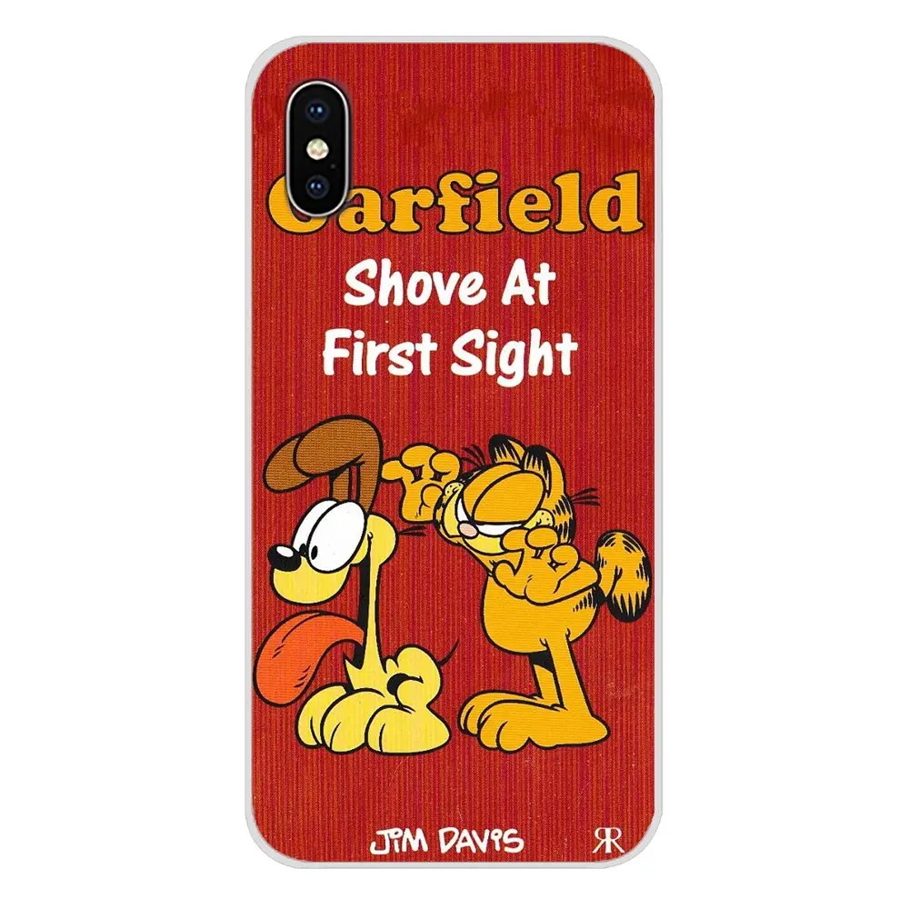 For Huawei P8 9 Lite Nova 2i 3i GR3 Y6 Pro Y7 Y8 Y9 Prime 2017 2018 2019 Accessories Phone Bag Case Cute Lovely Cartoon Garfield | Мобильные