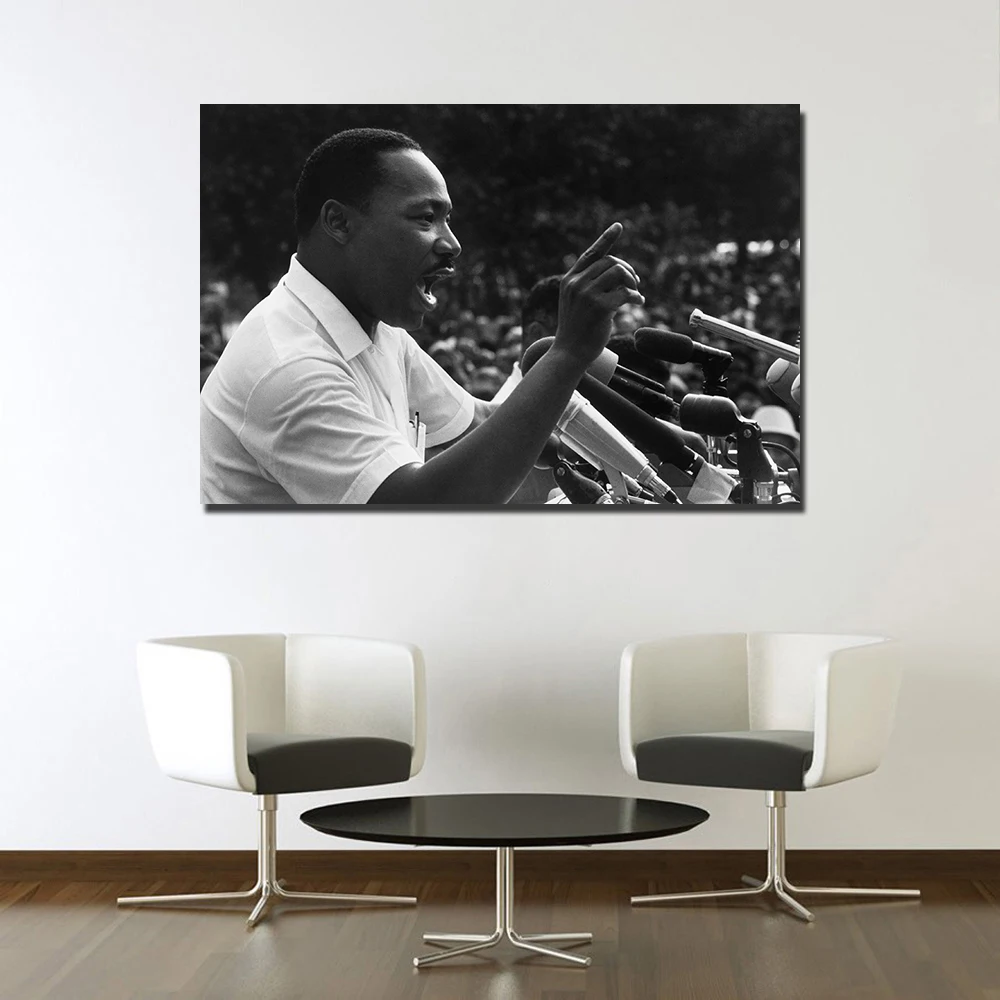 Настенные художественные картины Martin Luther King Jr винтажные плакаты и