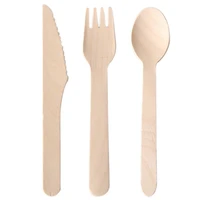 wooden disposable cutlery forks spoons 100pcs party dessert utensils tableware wooden fork flatware wood cutlery pitchfork