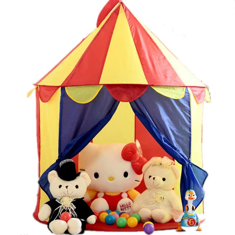 Children's play tent yurt princess castle house boy girl toy kids indoor small marine ball pool | Игрушки и хобби
