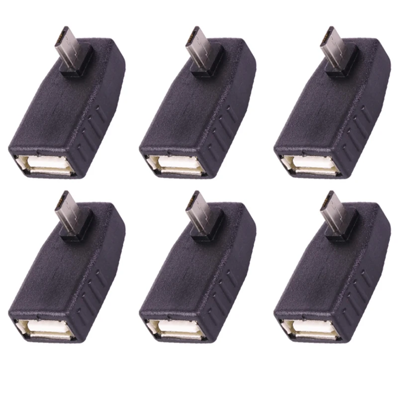 1 шт. USB разъем Micro штекер к гнезду адаптер 90 градусов локоть расширение