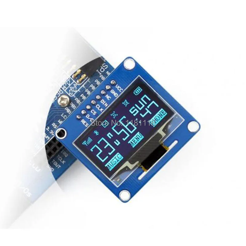 1 3 дюйма oled (b) fo STM32 SPI/I2C интерфейсы синий вертикальный pinheader|Демонстрационные