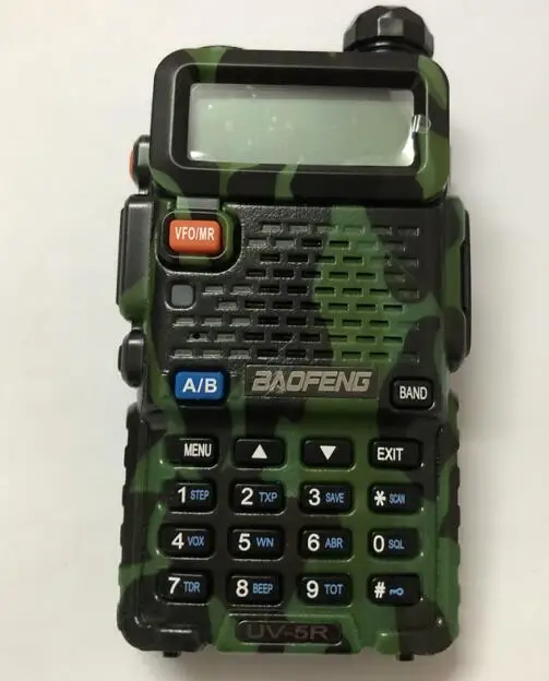 Camo 5R body UV-5R портативная рация радио корпус двухдиапазонный VHF UHF портативная рация двухстороннее радио аксессуары черный камуфляж красный синий - Цвет: Camo 5R body