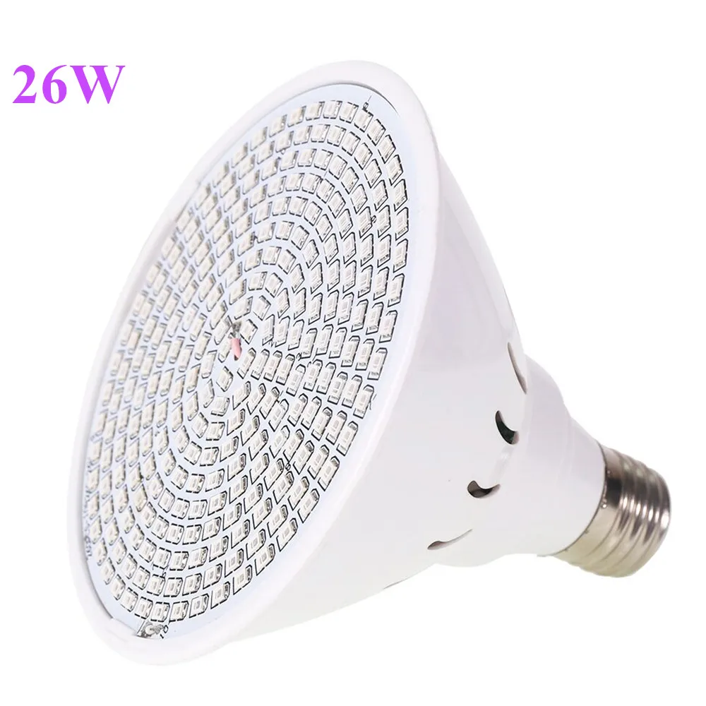 26 Вт 260smd 50 Вт 500smd E27 светодиодный Grow светильник в красном и синем цветах гидропоники крытого класса светодиодный завода светать светильник s светодиодный лампа светодиодный для роста растений