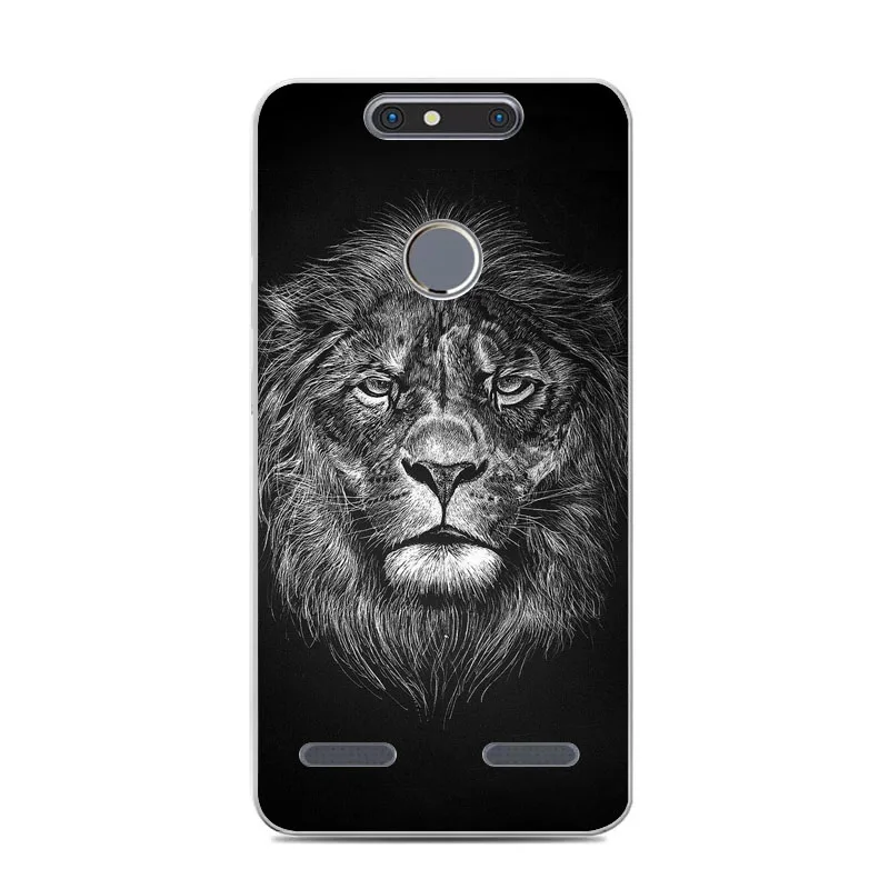 Zte Blade v8 mini Case силиконовый чехол-книжка с рисунком из мягкого ТПУ IMD задняя крышка