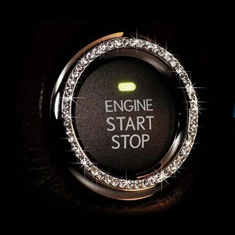 Автомобильное зажигание горный хрусталь кольцо украшения крышка аксессуары для