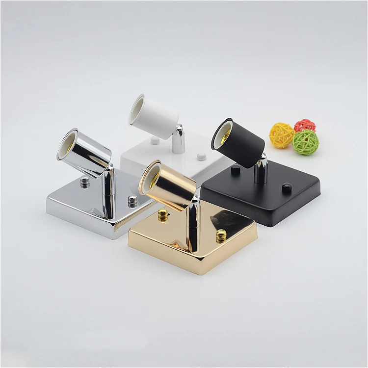 E27 держатель для ламп современный квадратный винтовой Потолочный/настенный