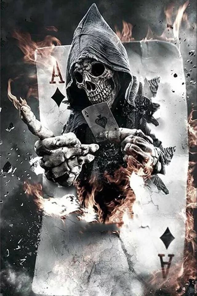 Алмазная вышивка скелет пейзаж квадрат 5D алмазная живопись крестом полное