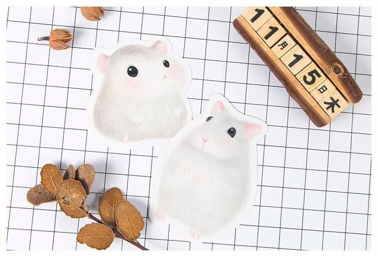 30 шт./упак. новый милый маленький хомячок поздравительная Почтовая открытка на