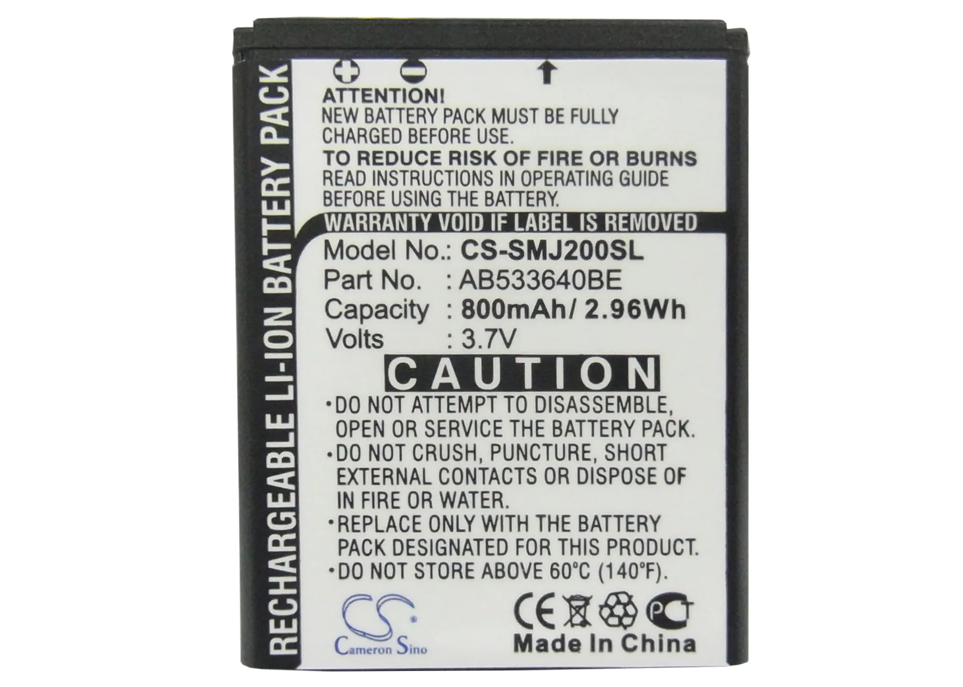 Cameron Sino аккумулятор 800 мАч AB533640BE для Samsung SGH J200|cameron sino|battery for samsungbattery |