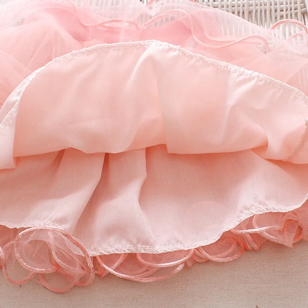 Children Kids Baby Girls Show Dance Party Flower Princess Gauze Tutu Skirt Tulle fashion Toddler Pettiskirt Children Chiffon
