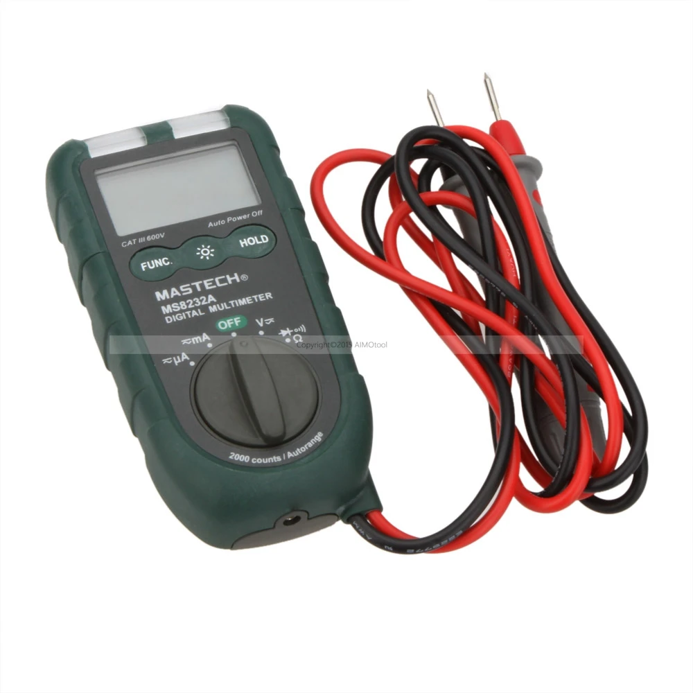 MASTECH MS8232A мини цифровой мультиметр 2000 отсчетов DMM Амперметр Вольтметр Омметр