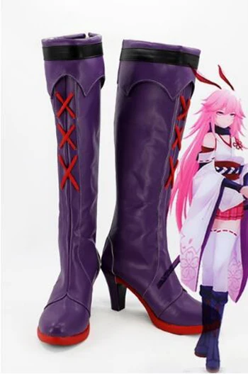 Женские ботинки для косплея Honkai Impact 3 Yae Sakura вечерние на высоком каблуке